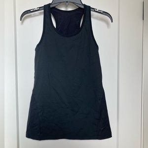 Nike Racerback Tank Top W/ Built in Bra Sz M Black